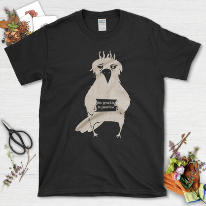 Too Grackle to Function T-Shirt T-Shirts / S / Black Physical Item