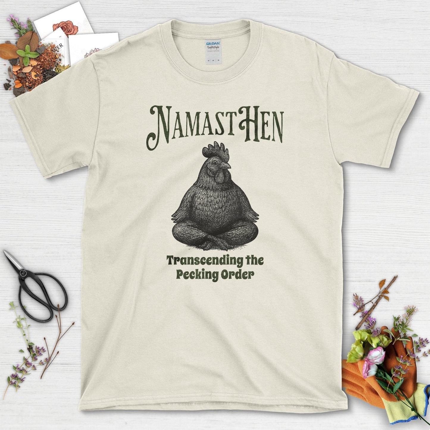 Transcending Pecking Order T-Shirt Natural / S Physical Item