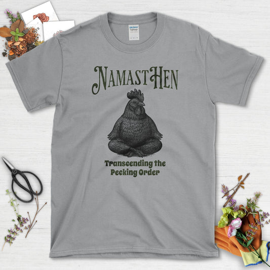 Transcending Pecking Order T-Shirt Sport Grey / S Physical Item