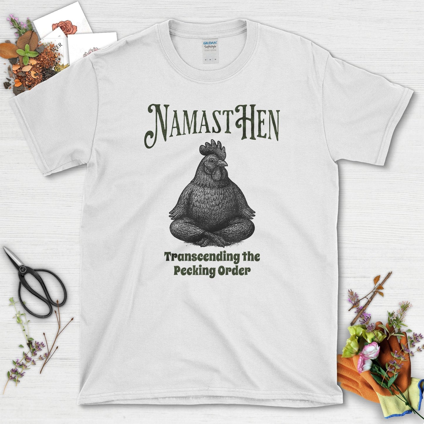 Transcending Pecking Order T-Shirt White / S Physical Item