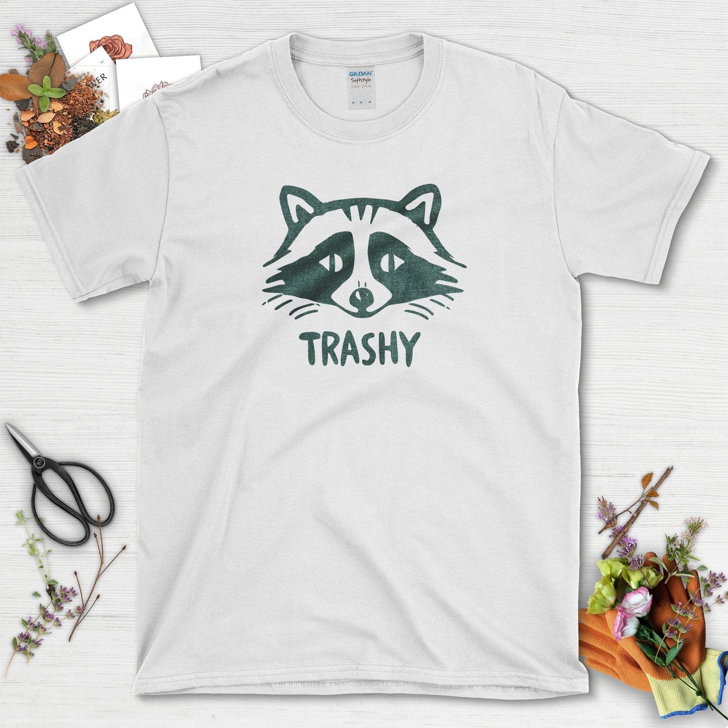 Trashy Raccoon T-Shirt White / S T-Shirt