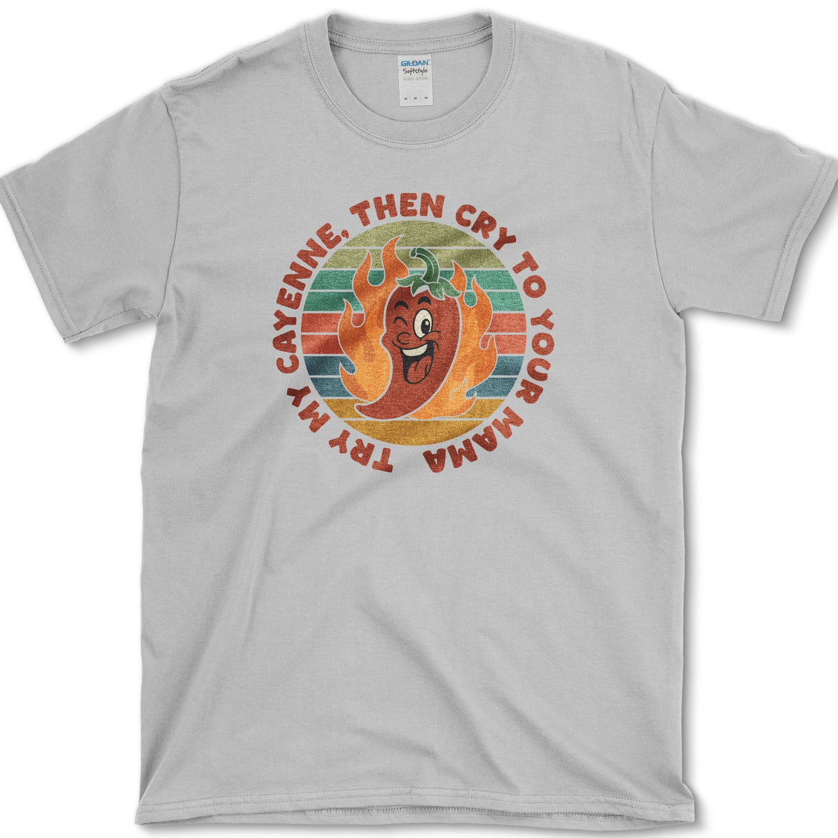 Try My Cayenne Cry to Mama T-Shirt Sport Grey / S Essential Tees