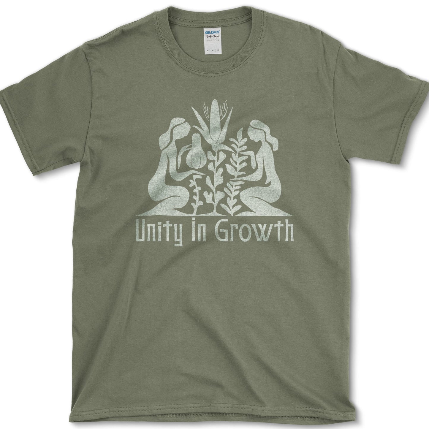 Unity In Growth T-Shirt Military Green / S Essential Tees