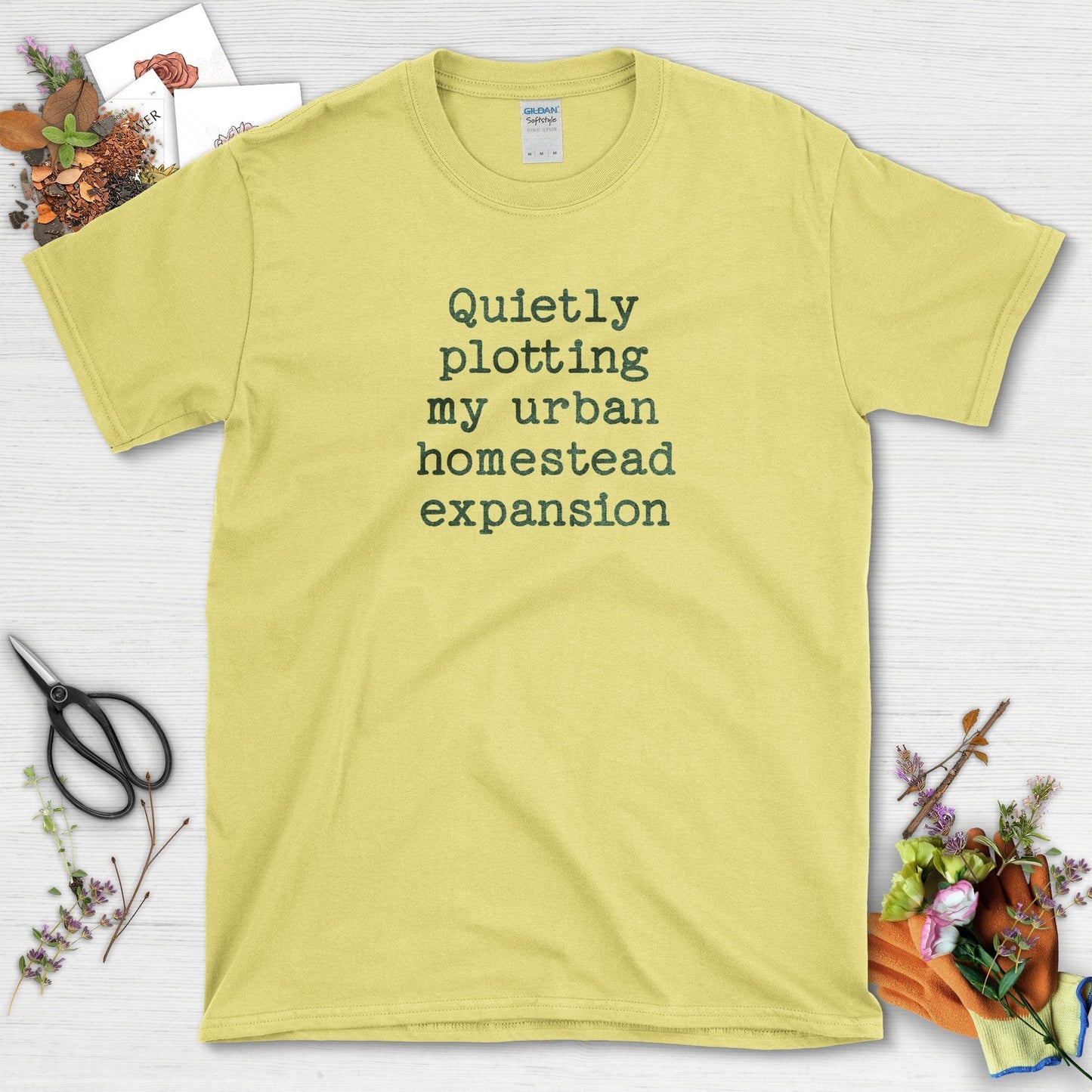 Urban Homestead Expansion T-Shirt Cornsilk / S / T-Shirts Physical Item