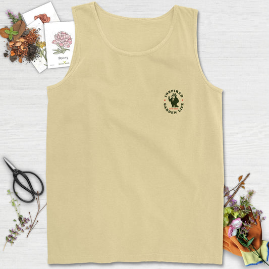 Urban Wildlife Racoon Logo Colorwashed Comfort Tank Top Butter / S Tank Top