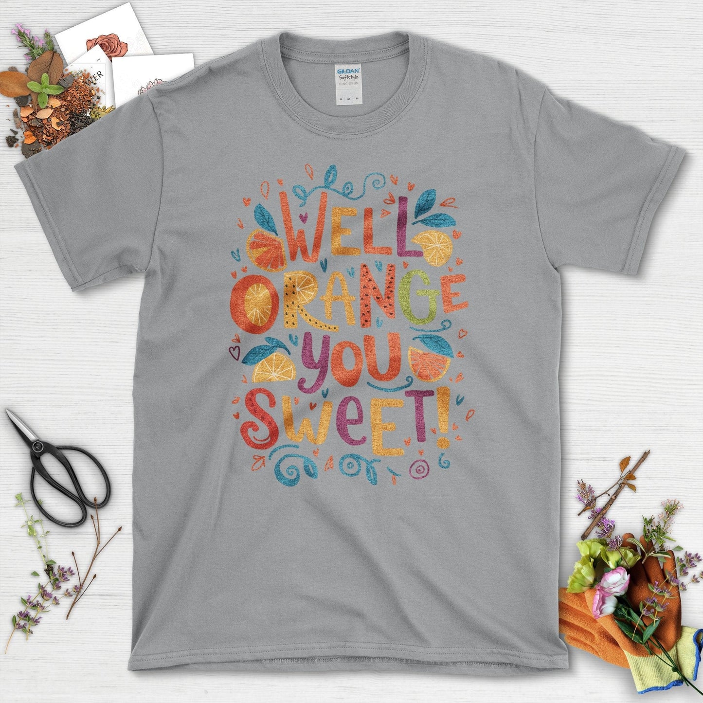 Vibrant Well Orange You Sweet Graphic T-Shirt Sport Grey / S T-Shirt