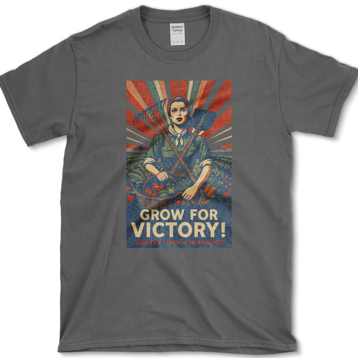 Victory Garden Freedom T-Shirt Dark Heather / S Essential Tees