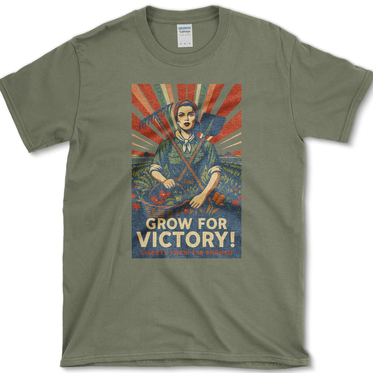 Victory Garden Freedom T-Shirt Military Green / S Essential Tees