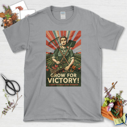 Victory Garden Freedom T-Shirt T-Shirts / S / Sport Grey Physical Item
