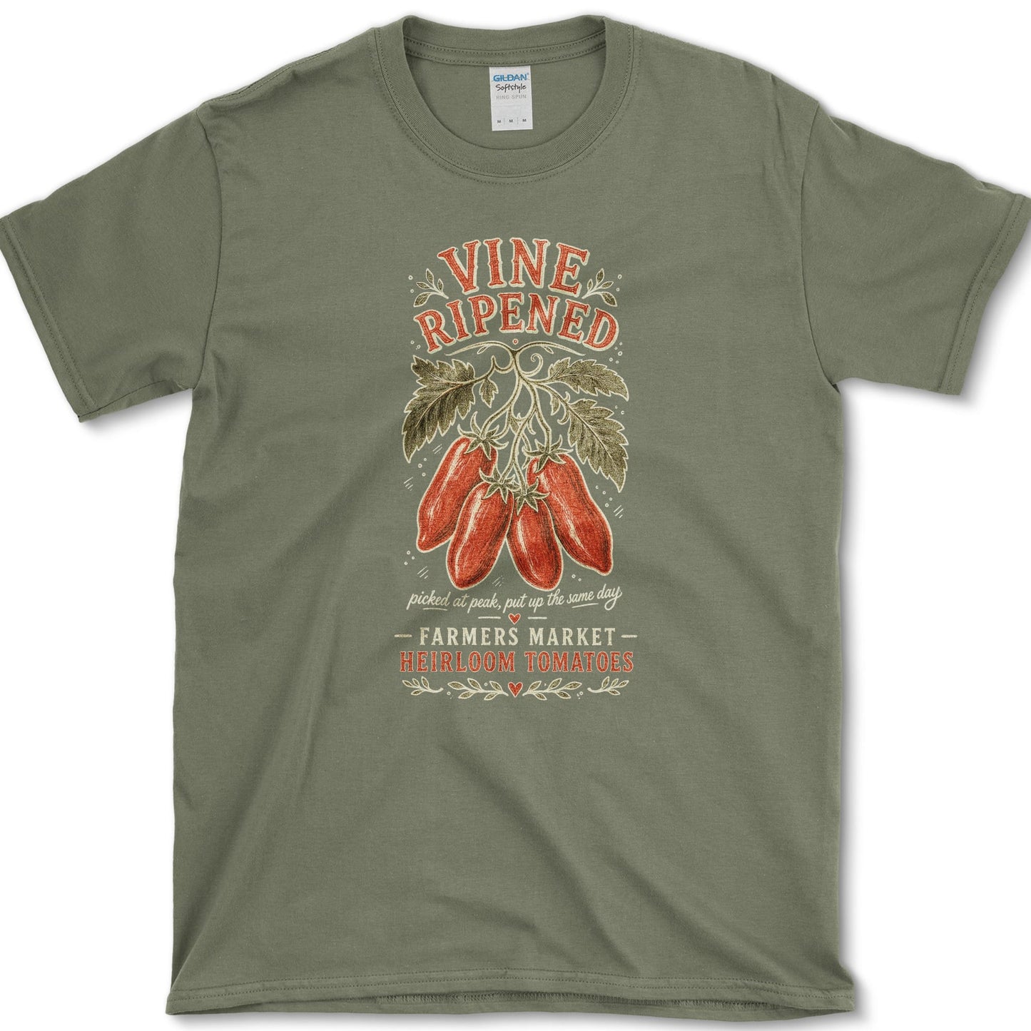 Vine Ripened T-Shirt S / Military Green Essential Tees
