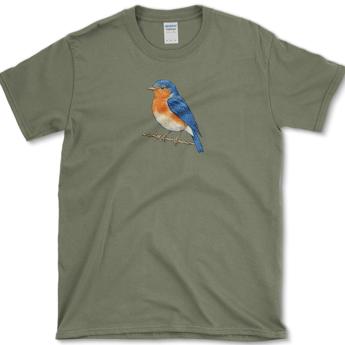 Vintage Bluebird T-Shirt Military Green / S Essential Tees