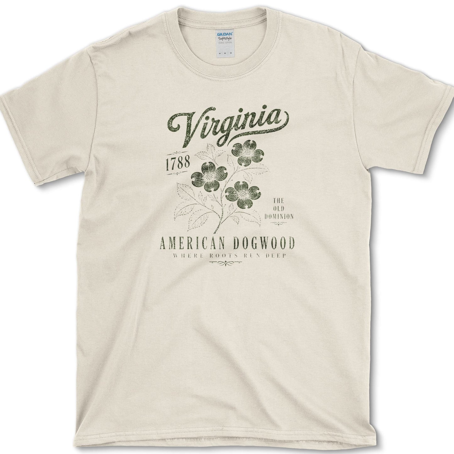 Virginia Dogwood T-Shirt S / Natural Essential Tees