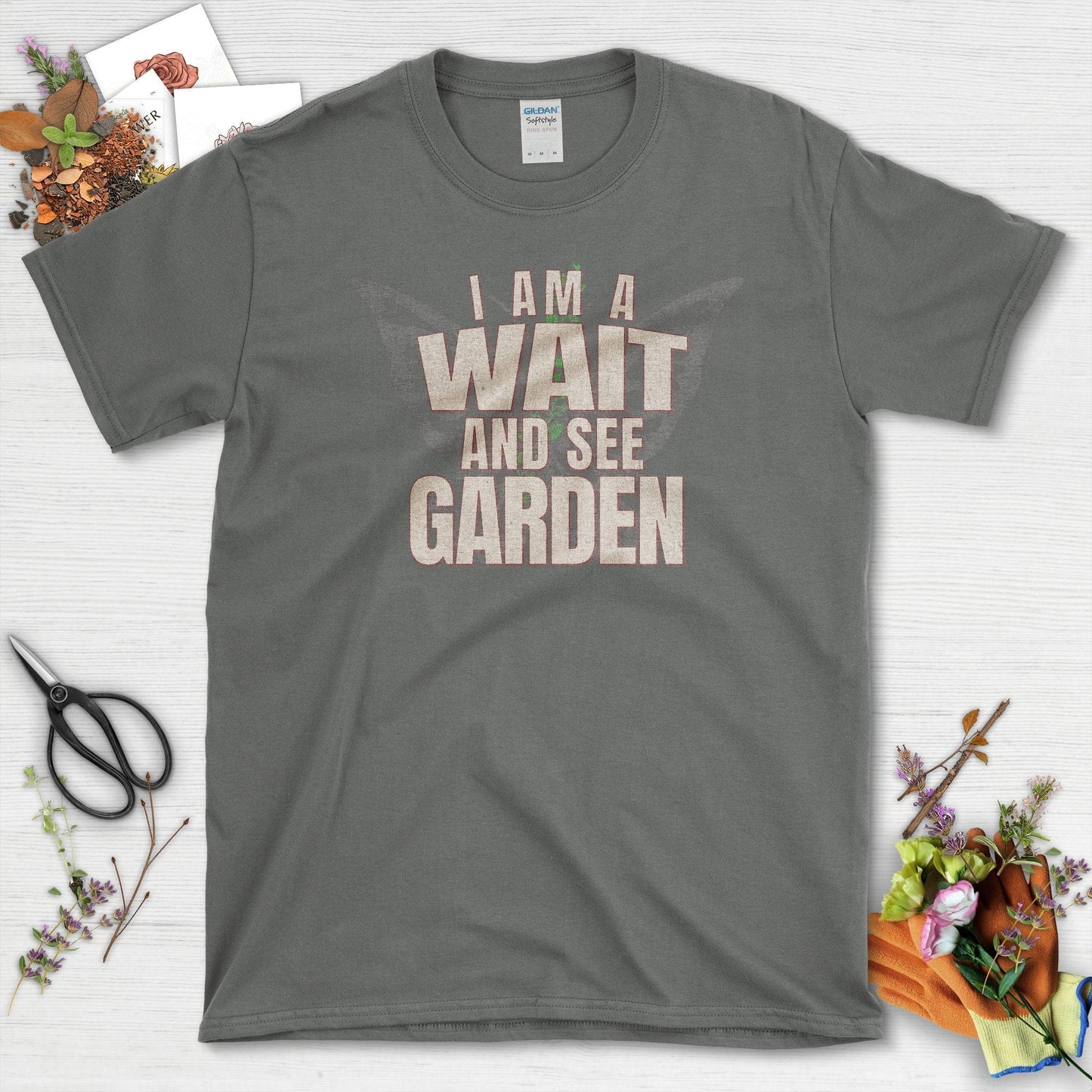 Wait and See Garden T-Shirt Charcoal / S T-Shirt