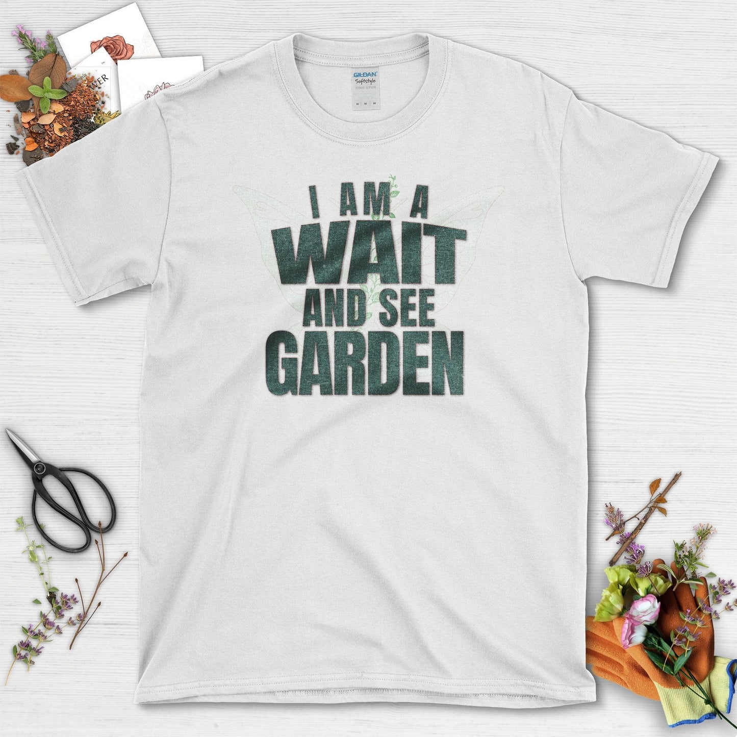 Wait and See Garden T-Shirt White / S T-Shirt