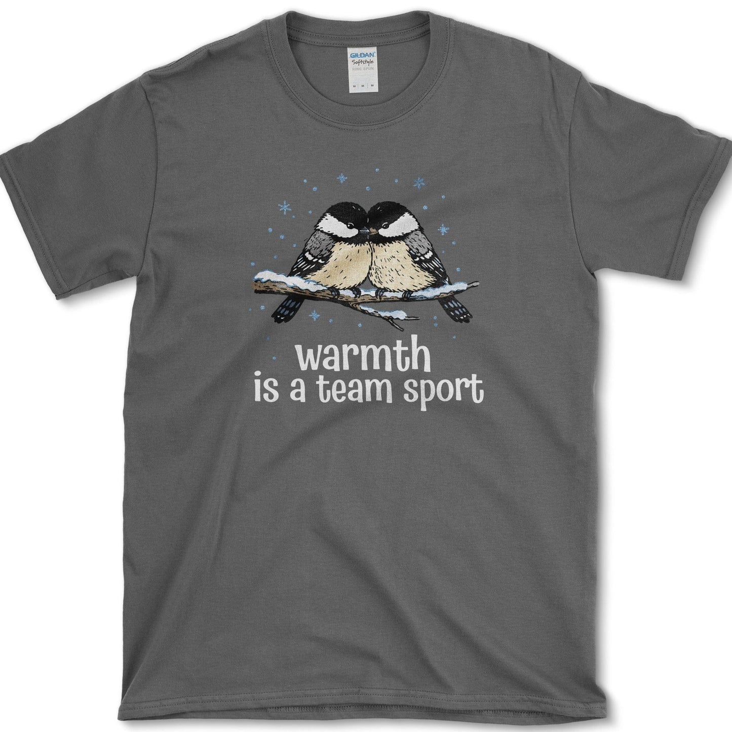 Warmth is Team T-Shirt Essential Tees / S / Dark Heather Physical Item