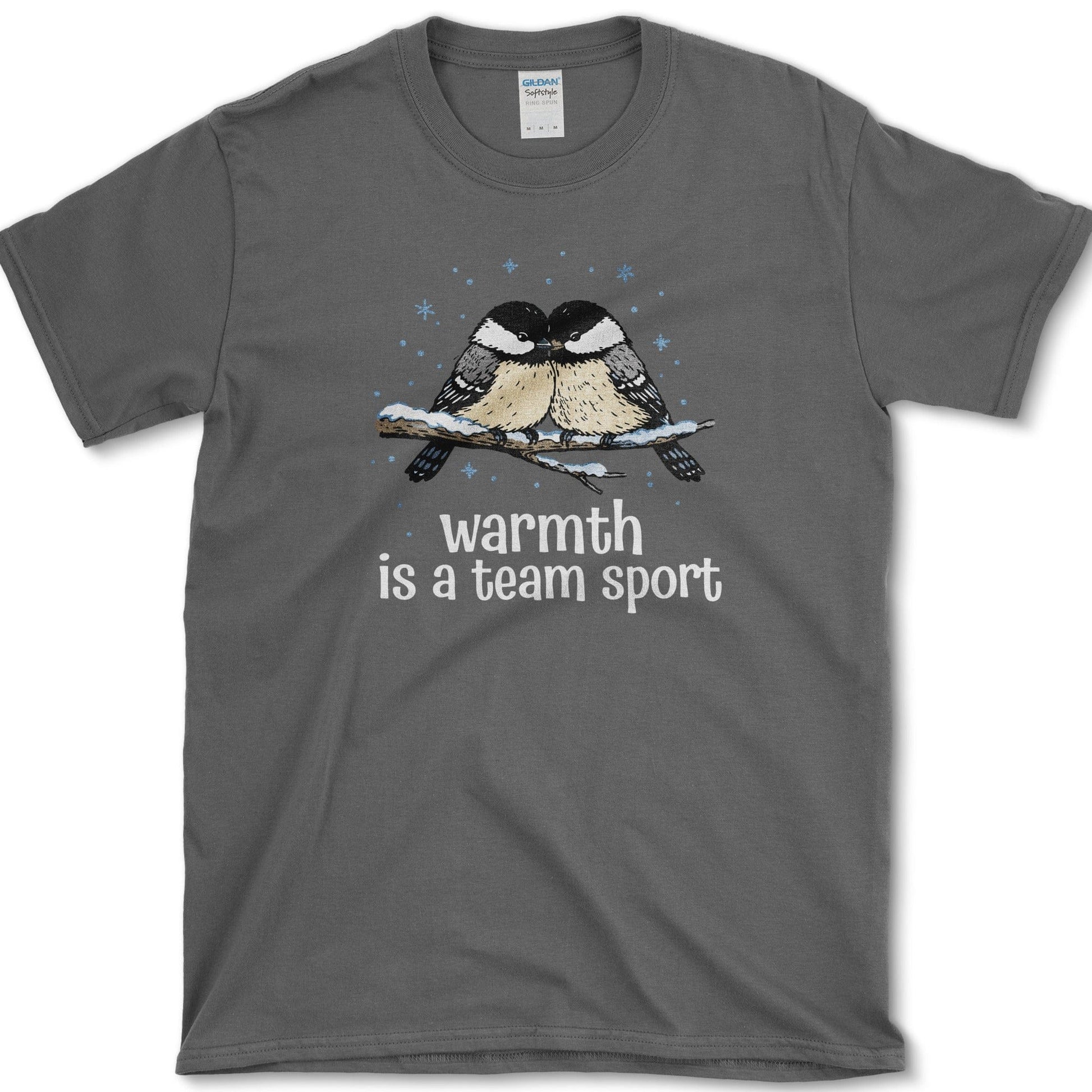Warmth is Team T-Shirt Essential Tees / S / Dark Heather Physical Item