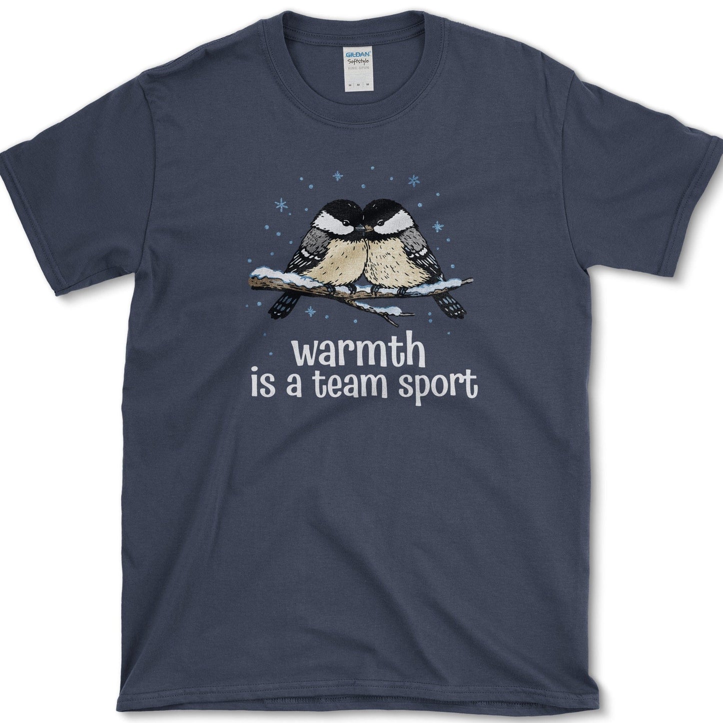 Warmth is Team T-Shirt Essential Tees / S / Navy Physical Item