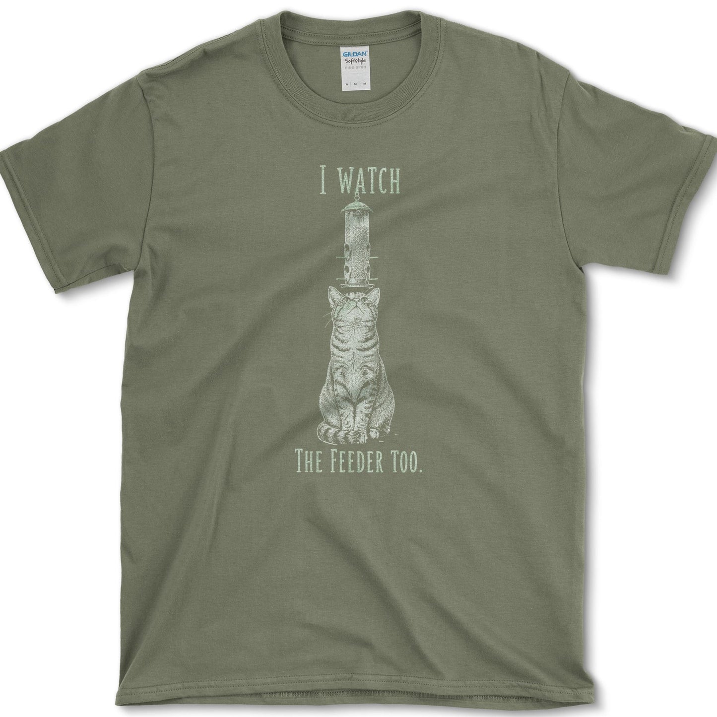 Watch Feeder Too T-Shirt Military Green / S Essential Tees