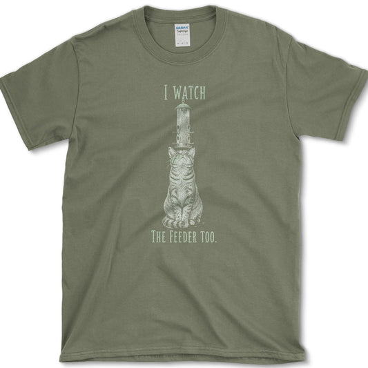 Watch Feeder Too T-Shirt S / Military Green Essential Tees