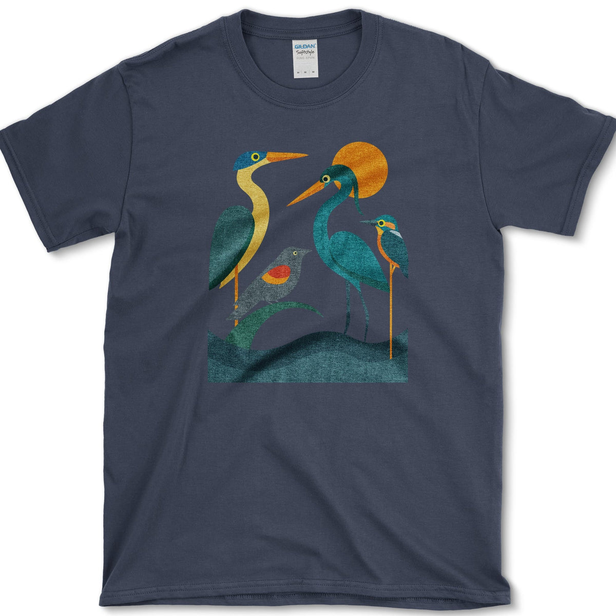 Waters Edge Bird Lovers T-Shirt Navy / S Essential Tees