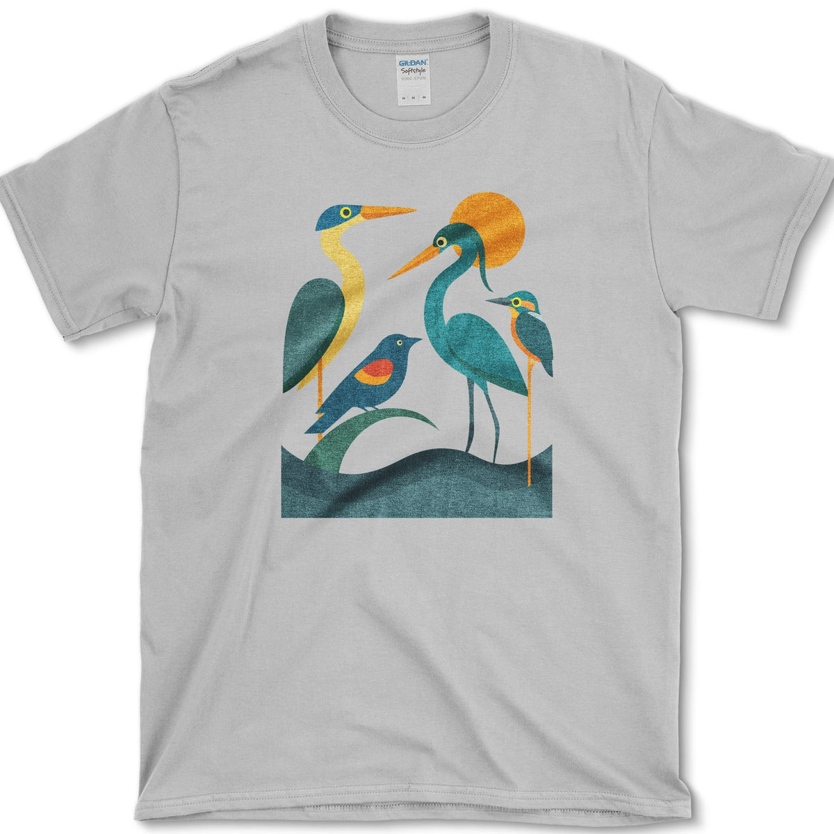 Waters Edge Bird Lovers T-Shirt Sport Grey / S Essential Tees