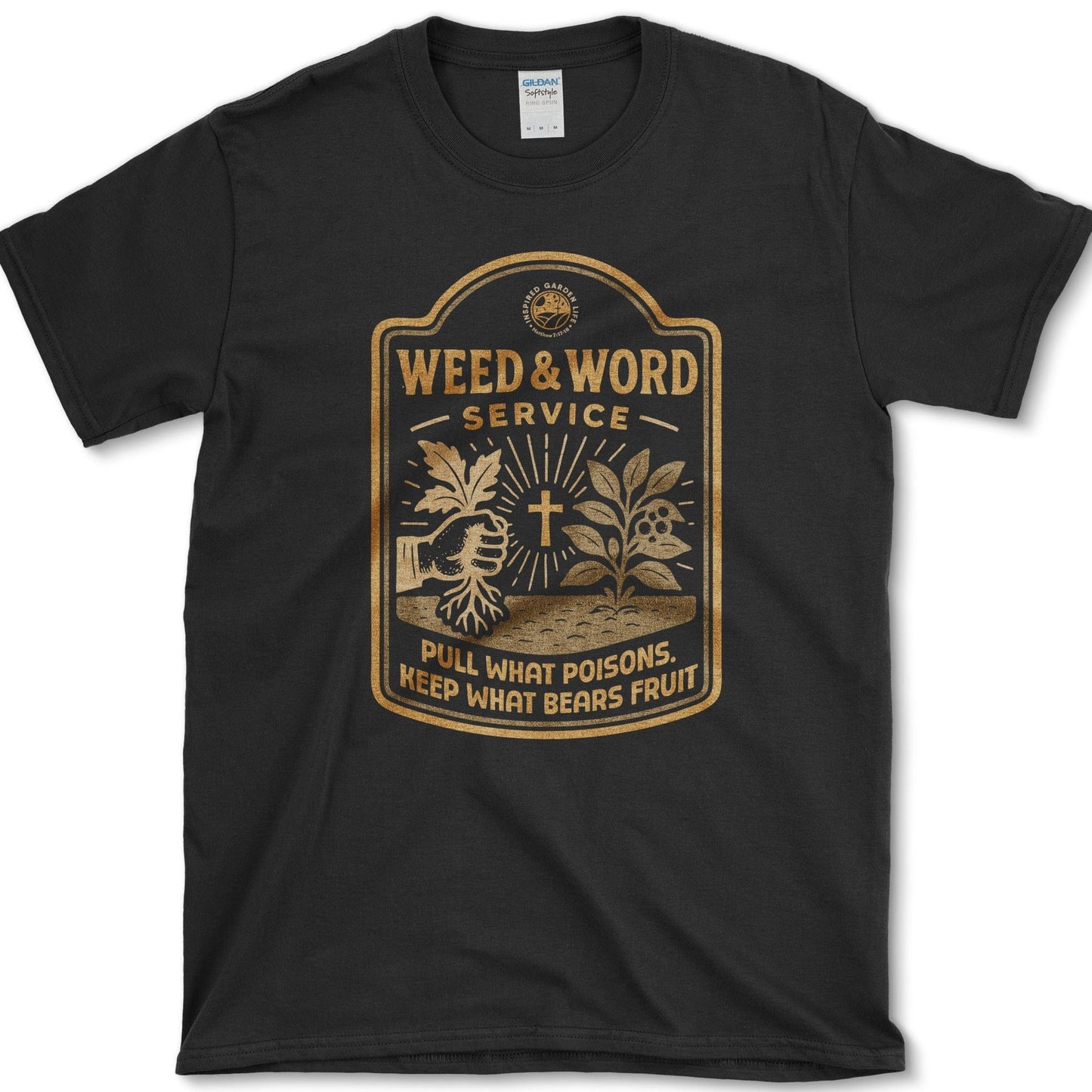Weed and Word Service T-Shirt Black / M Physical Item