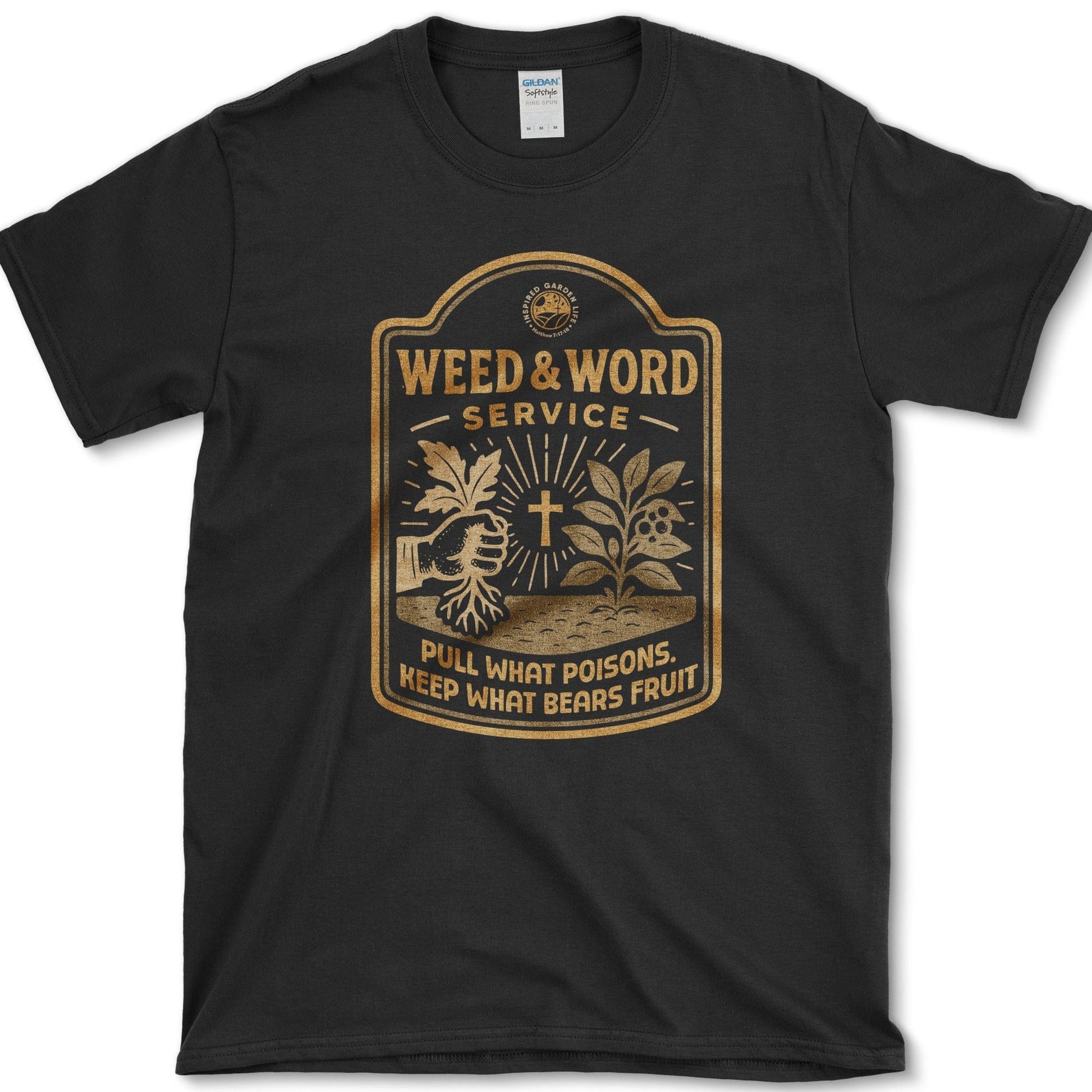 Weed and Word Service T-Shirt Black / M Physical Item