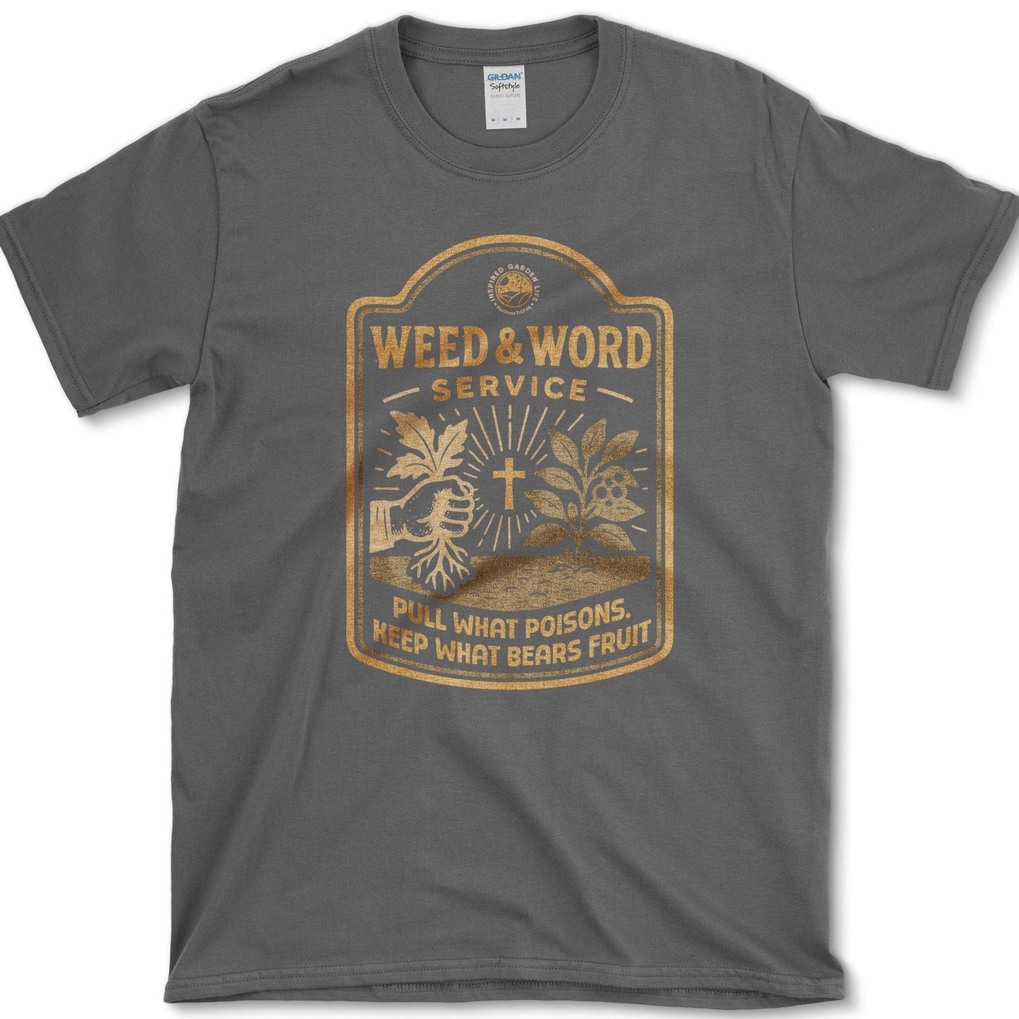 Weed and Word Service T-Shirt Dark Heather / M Physical Item