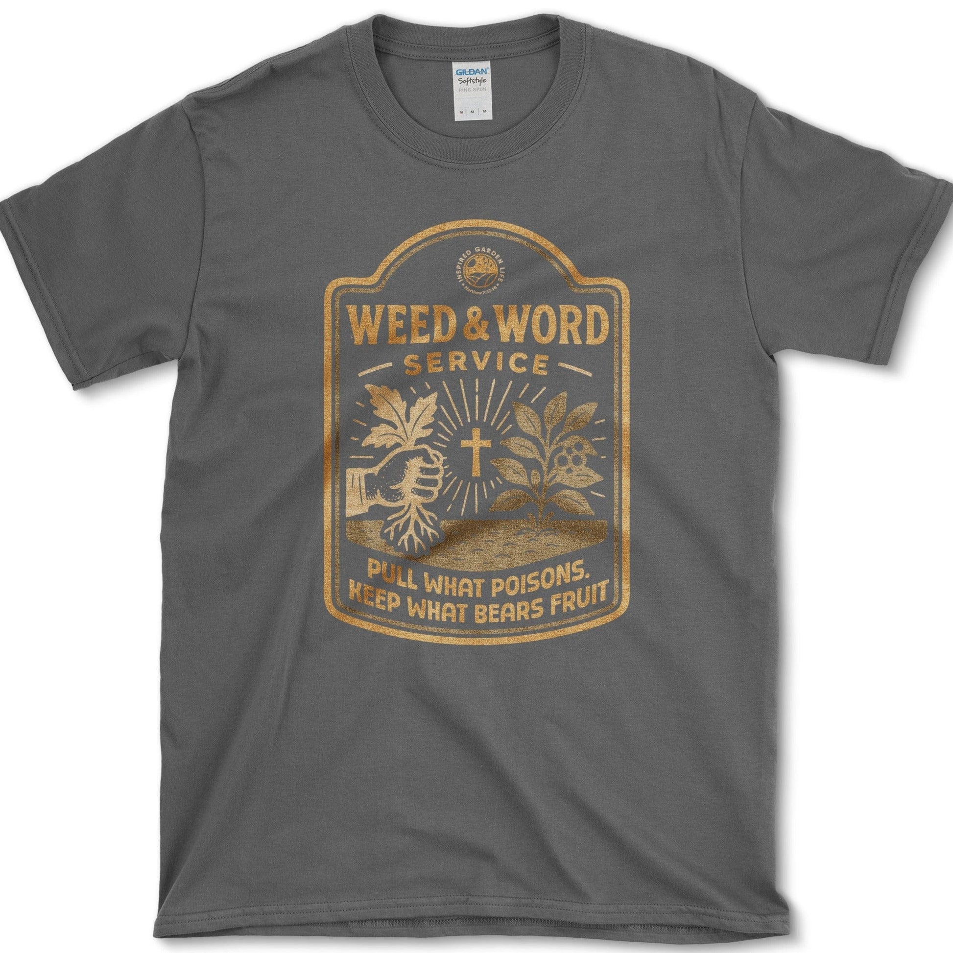 Weed and Word Service T-Shirt Dark Heather / M Physical Item
