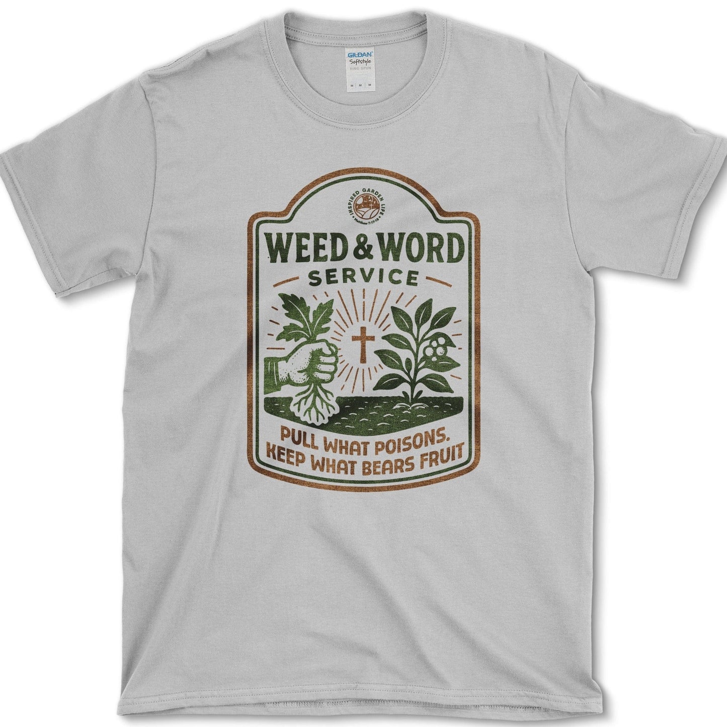 Weed and Word Service T-Shirt Sport Grey / M Physical Item