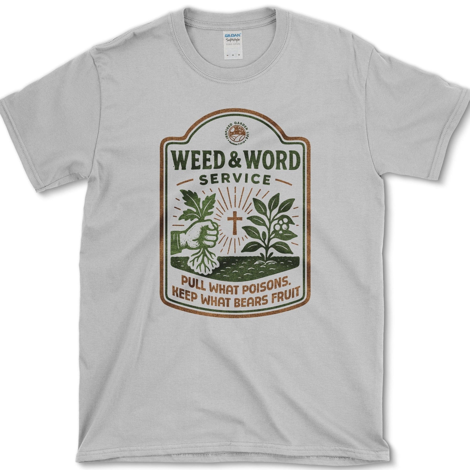 Weed and Word Service T-Shirt Sport Grey / M Physical Item