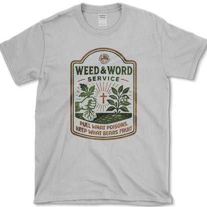 Weed and Word Service T-Shirt Sport Grey / M Physical Item