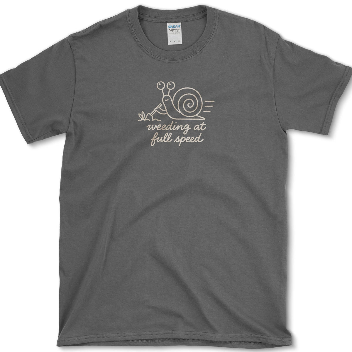 Weeding At Full Speed T-Shirt Dark Heather / S Essential Tees