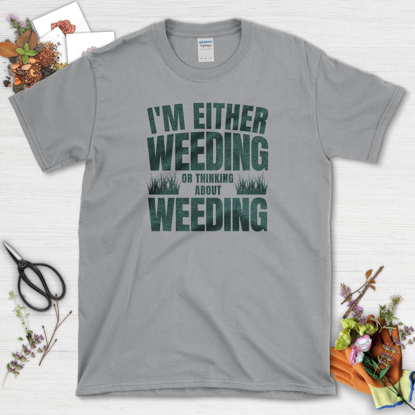 Weeding or Thinking About It T-Shirt Sport Grey / S T-Shirt