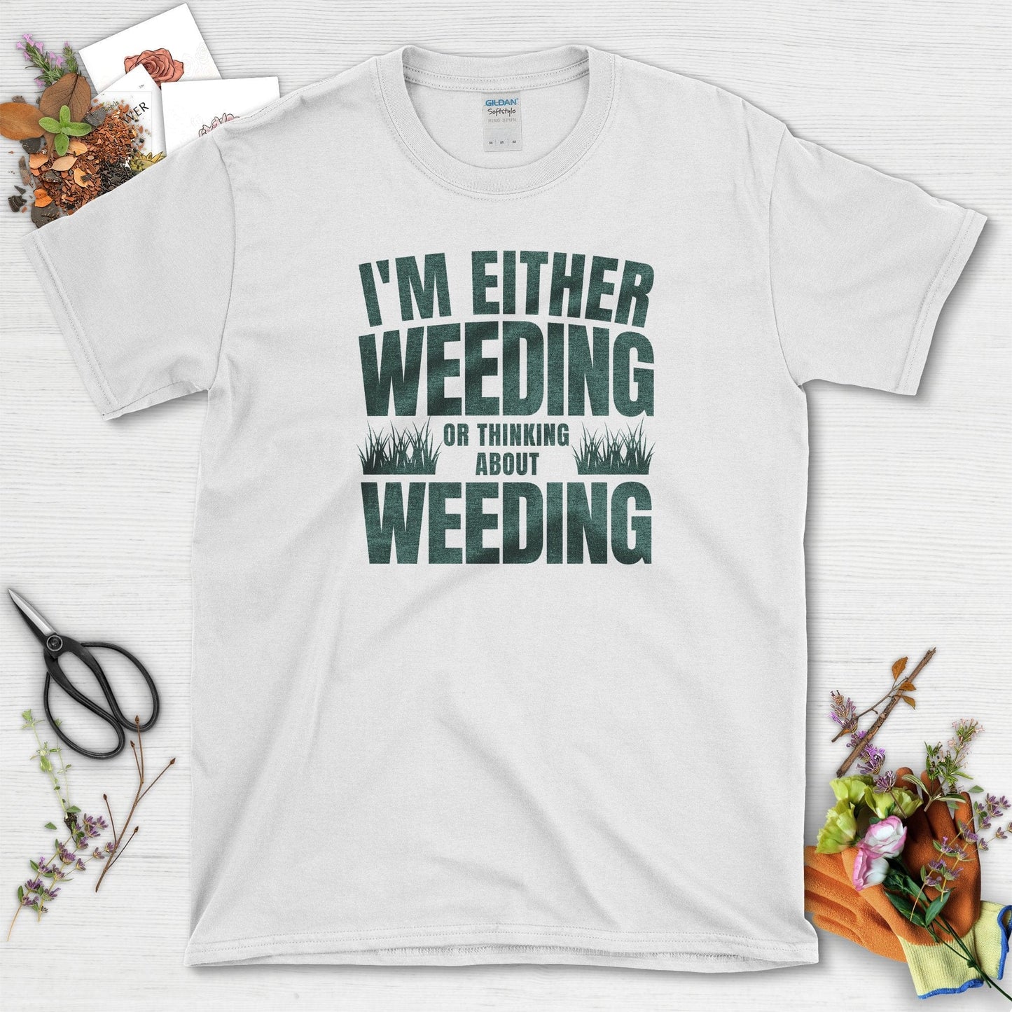 Weeding or Thinking About It T-Shirt White / S T-Shirt