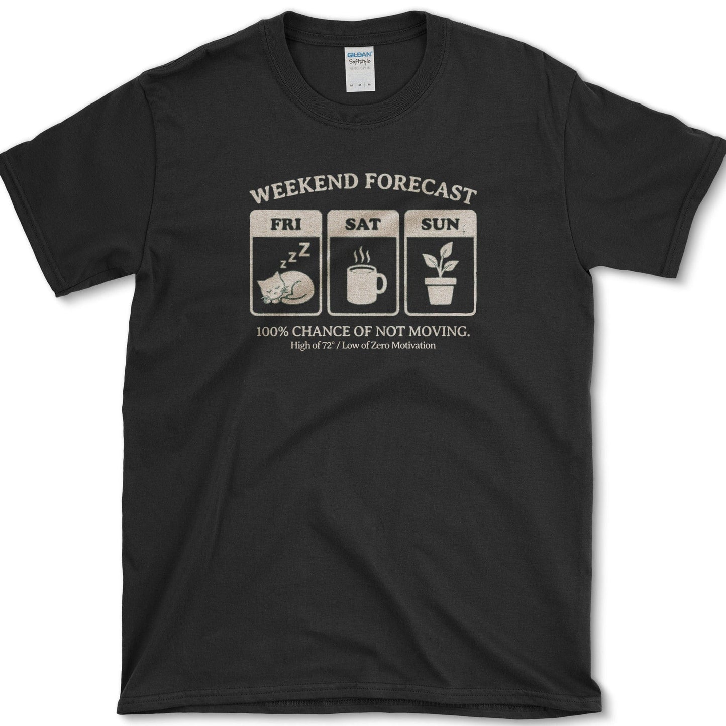 Weekend Forecast T-Shirt Black / S Physical Item