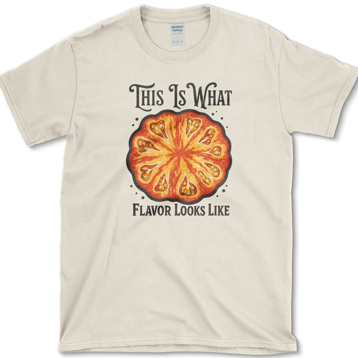 What Flavor Looks Like T-Shirt S / Natural Essential Tees