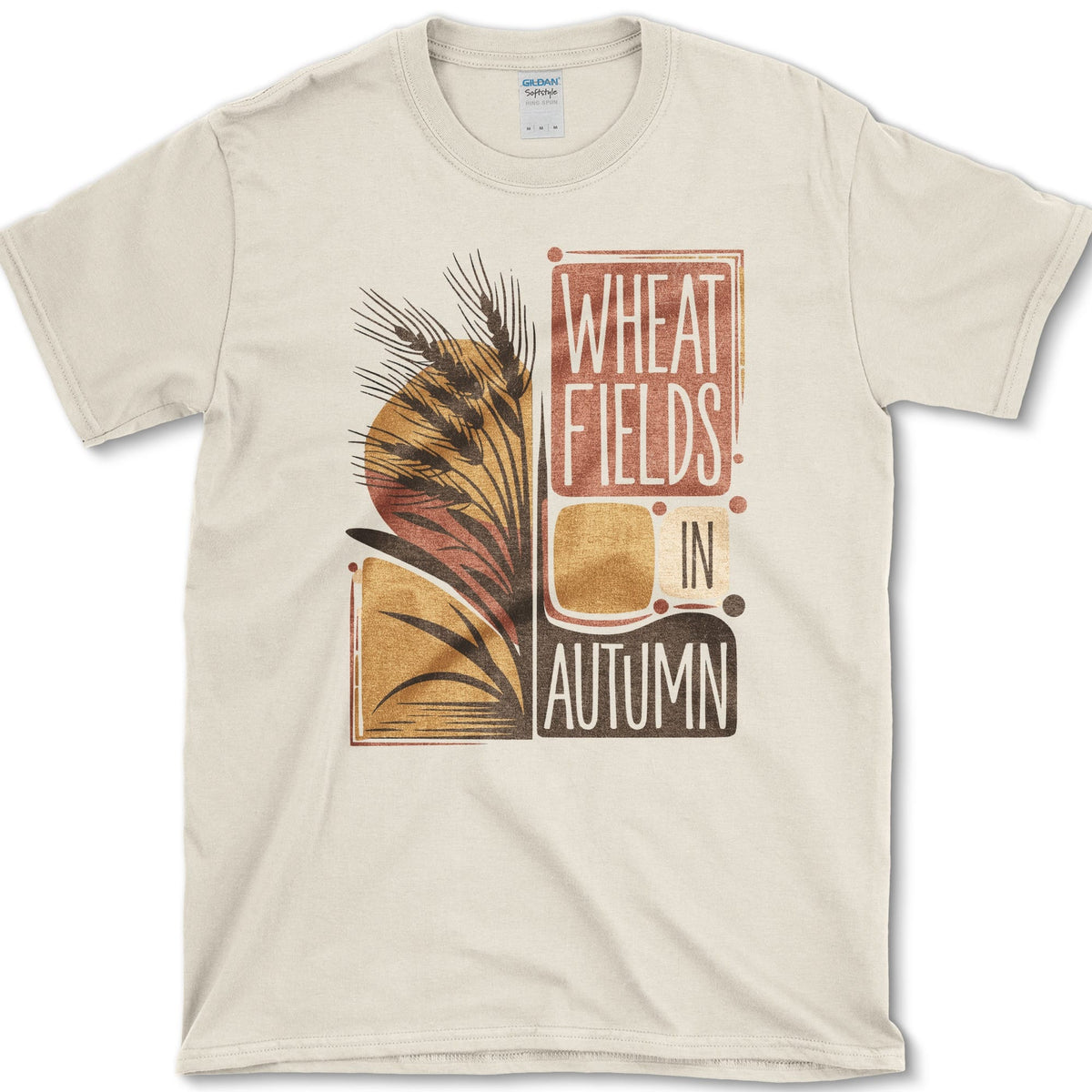Wheat Fields In Autumn T-Shirt Natural / S Essential Tees