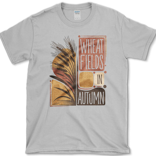 Wheat Fields In Autumn T-Shirt Sport Grey / S Essential Tees