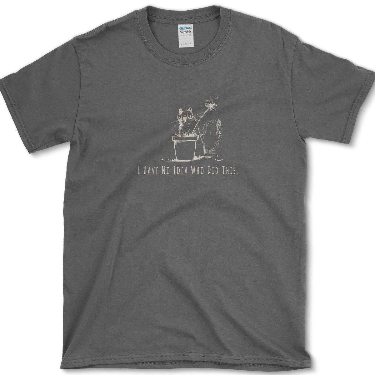 Who Did This T-Shirt Dark Heather / S Essential Tees