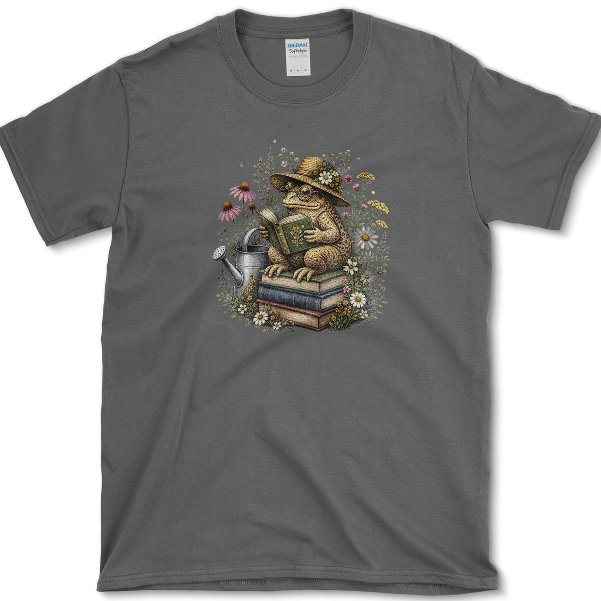Wildflower Toad T-Shirt S / Dark Heather Essential Tees
