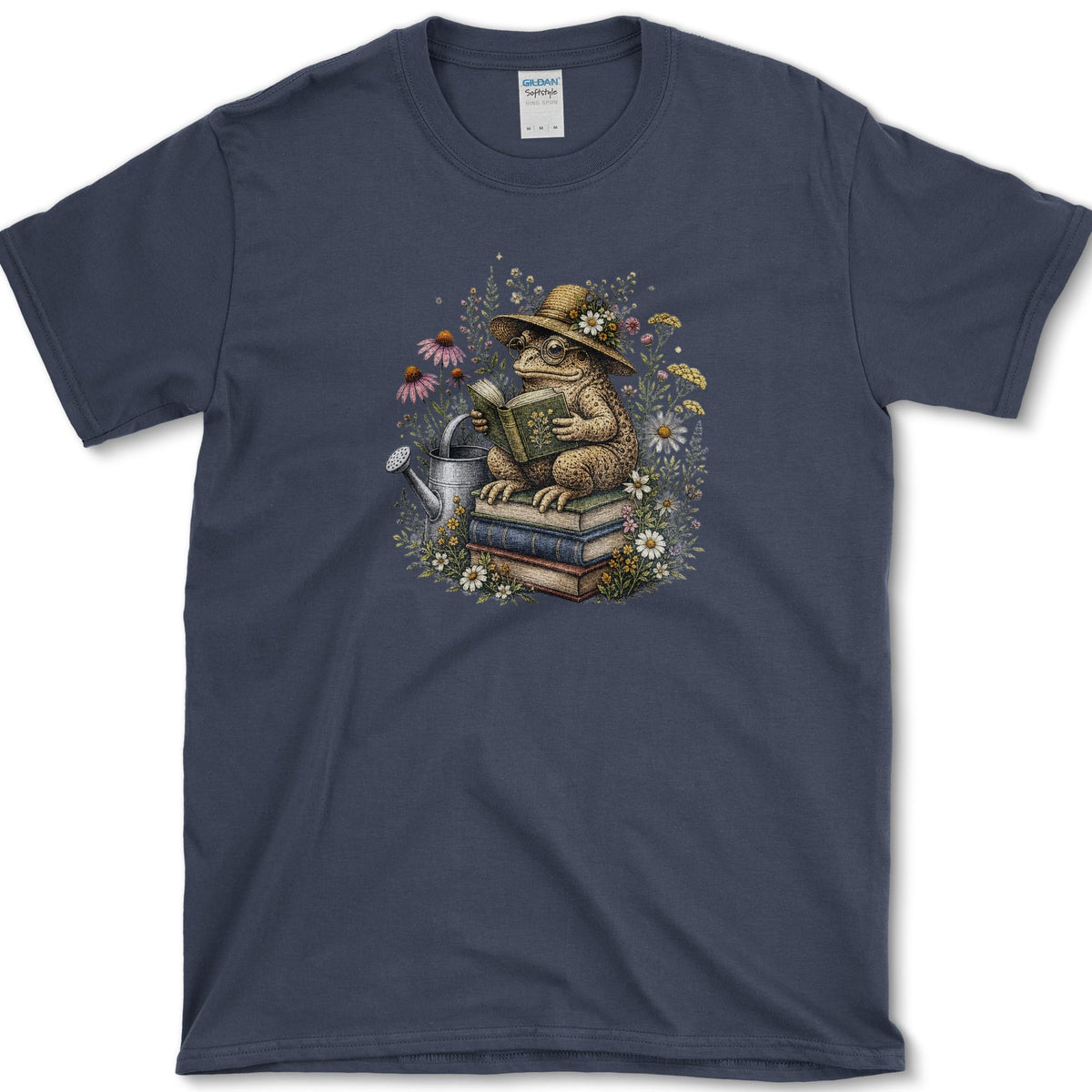 Wildflower Toad T-Shirt S / Navy Essential Tees