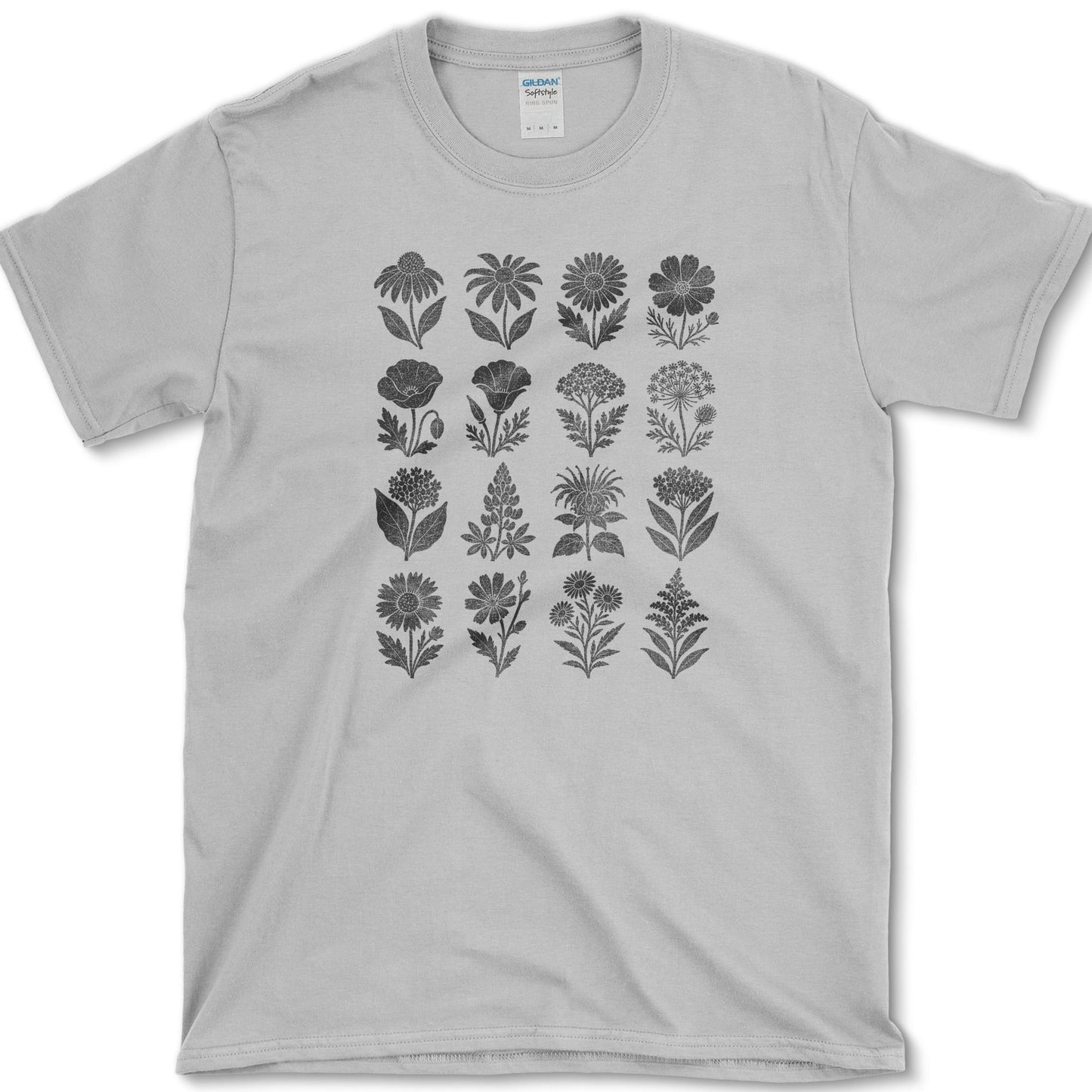 Wildflowers T-Shirt S / Sport Grey Essential Tees