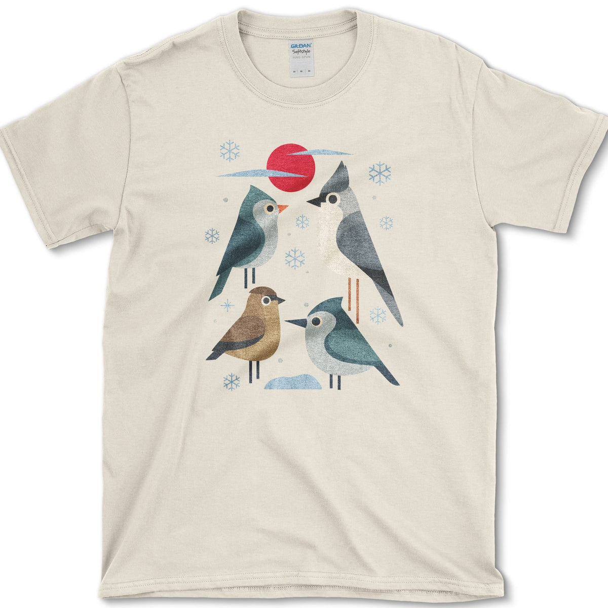 Winter Flock Bird Lovers T-Shirt Natural / S Essential Tees
