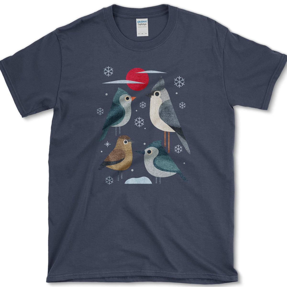 Winter Flock Bird Lovers T-Shirt Navy / S Essential Tees