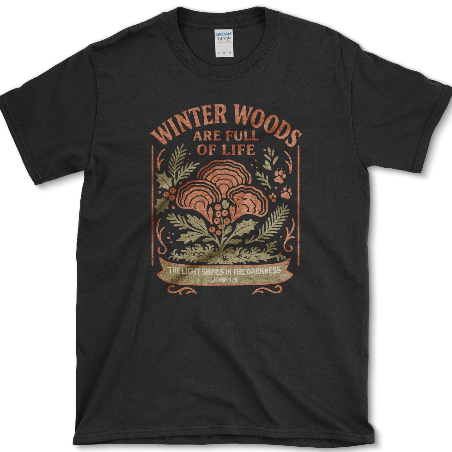 Winter Woods T-Shirt Black / S Physical Item