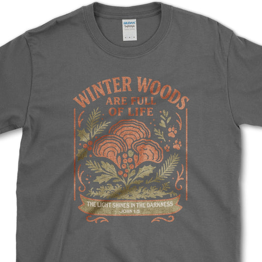 Winter Woods T-Shirt Dark Heather / S Physical Item