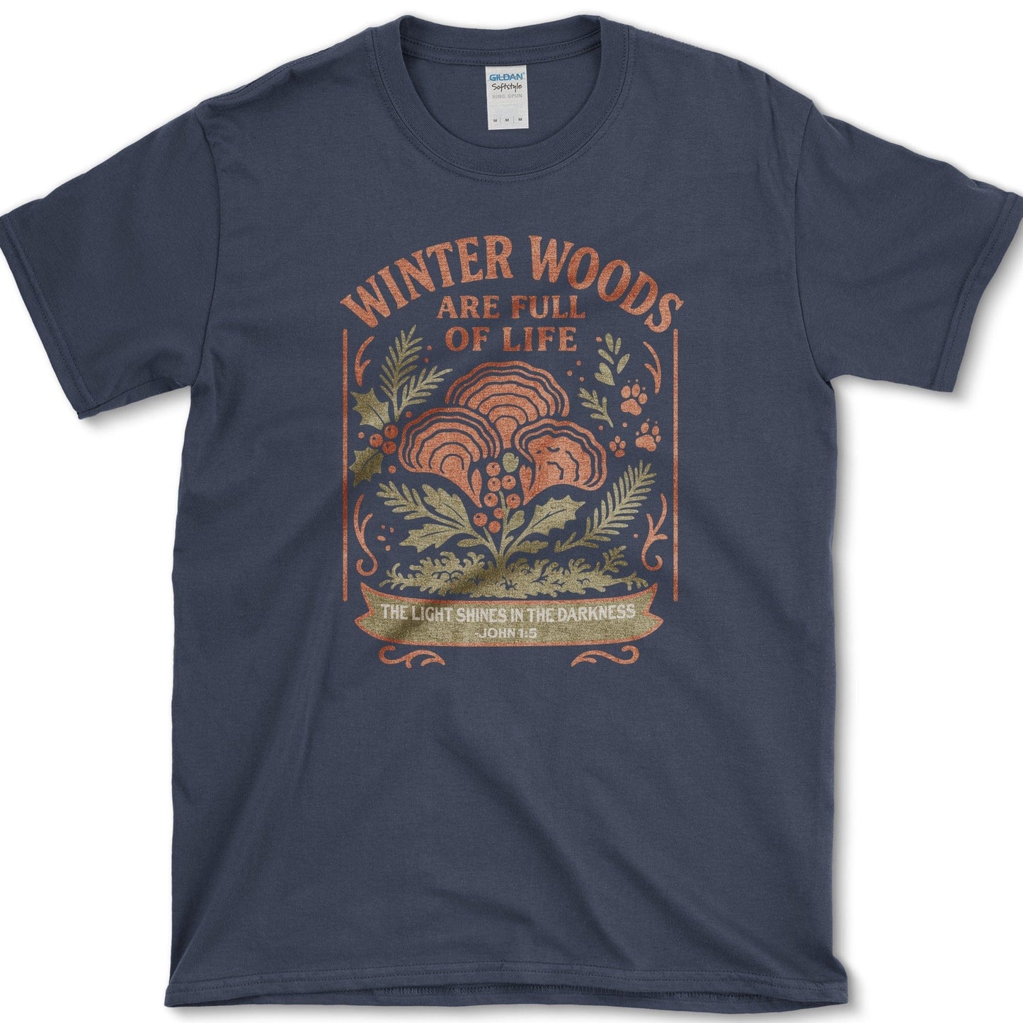 Winter Woods T-Shirt Navy / S Physical Item