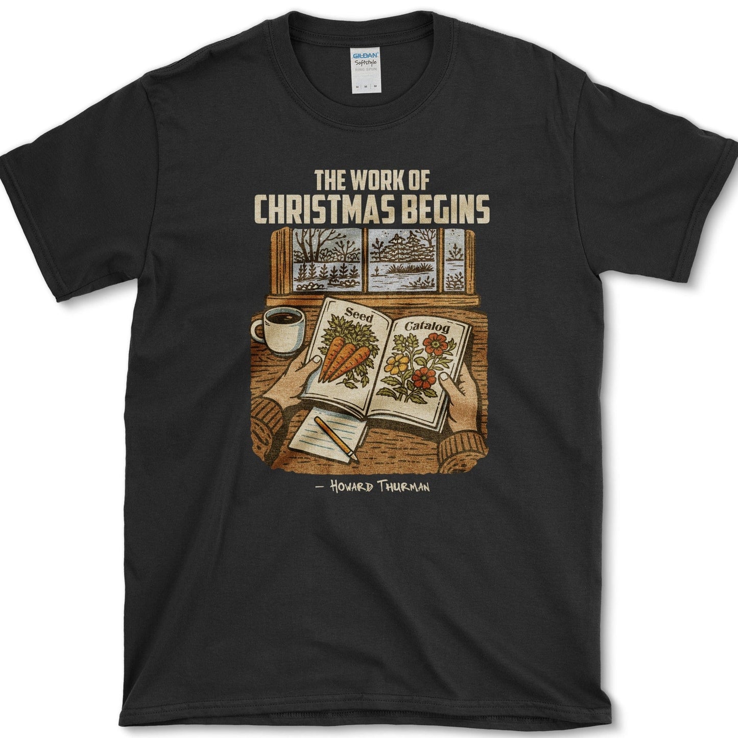 Work of Christmas T-Shirt Black / S Physical Item