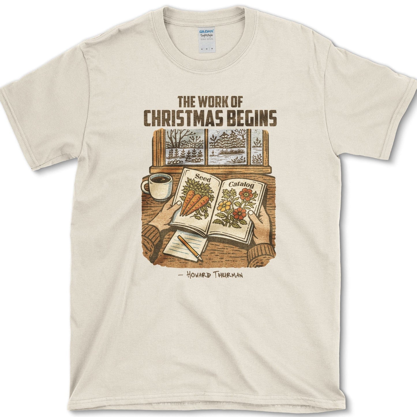 Work of Christmas T-Shirt Natural / S Physical Item